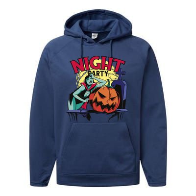 Night Party Halloween Performance Fleece Hoodie