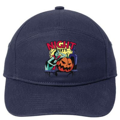 Night Party Halloween 7-Panel Snapback Hat