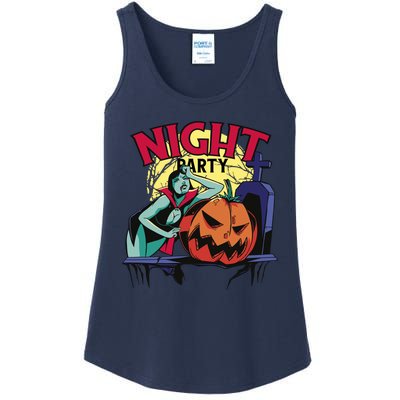 Night Party Halloween Ladies Essential Tank