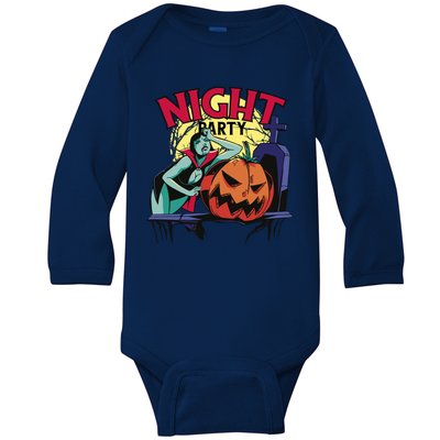 Night Party Halloween Baby Long Sleeve Bodysuit