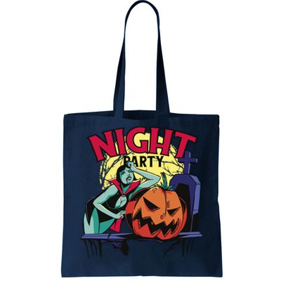 Night Party Halloween Tote Bag