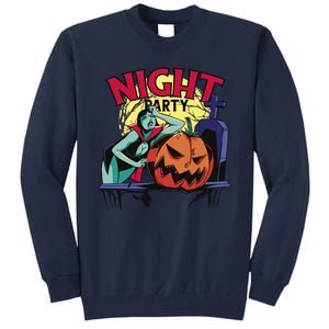 Night Party Halloween Tall Sweatshirt