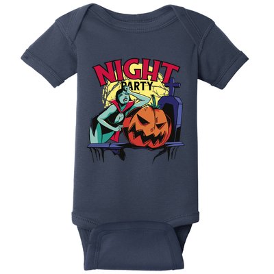 Night Party Halloween Baby Bodysuit