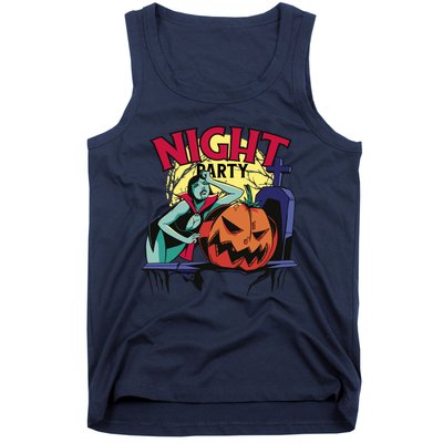 Night Party Halloween Tank Top