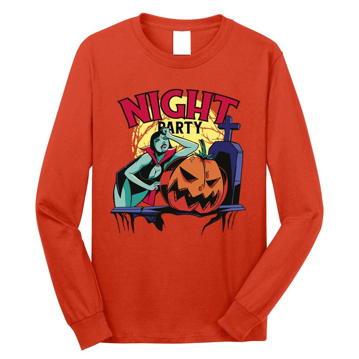 Night Party Halloween Long Sleeve Shirt