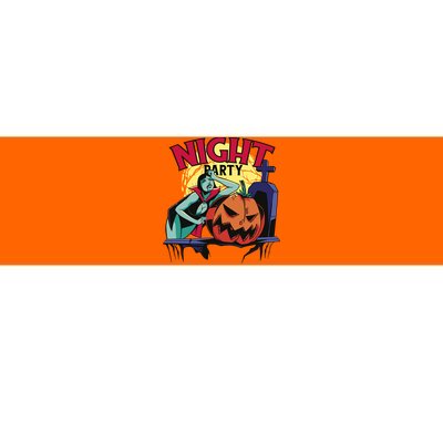 Night Party Halloween Bumper Sticker