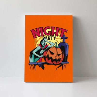 Night Party Halloween Canvas