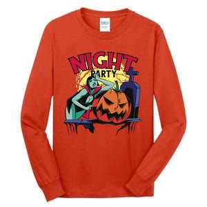 Night Party Halloween Tall Long Sleeve T-Shirt