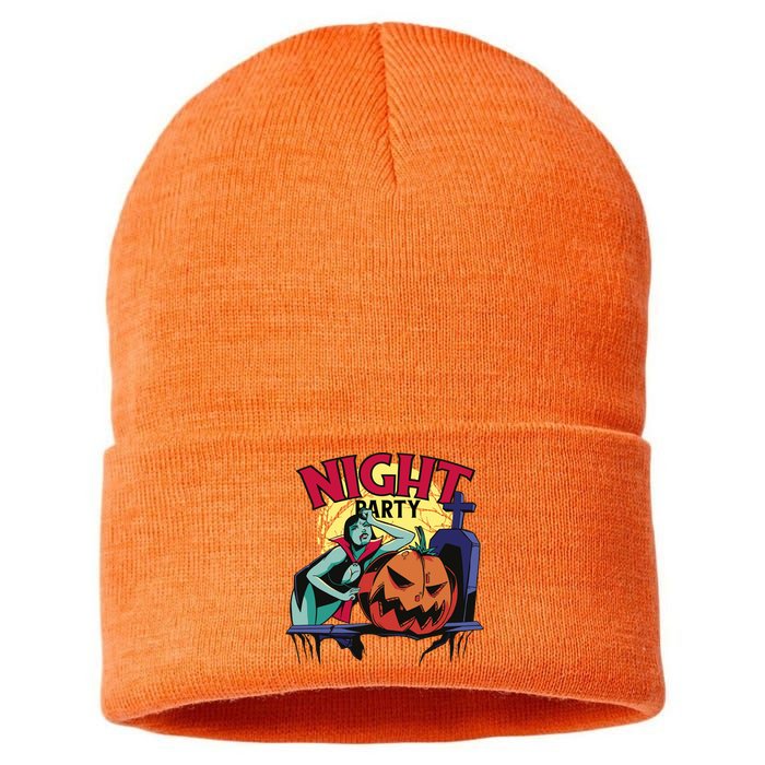 Night Party Halloween Sustainable Knit Beanie