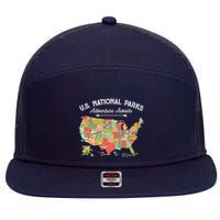 National Parks Hoodie Map Camping Design Hiking 7 Panel Mesh Trucker Snapback Hat