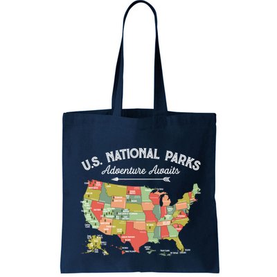 National Parks Hoodie Map Camping Design Hiking Bag