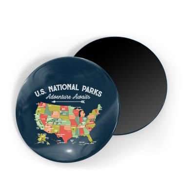 National Parks Hoodie Map Camping Design Hiking Magnet