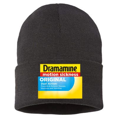 Nurse Pharmacy Halloween Costume Dramamine Motion Sickness Sustainable Knit Beanie