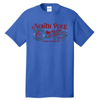 North Pole Hot Chocolate Christmas Xmas Cute Gift Tall T-Shirt