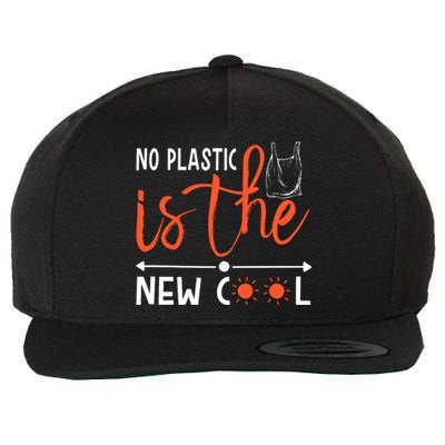 No Plastic Is The New Cool Wool Snapback Cap