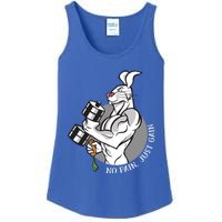 No Pain Just Gain Funny Rabbit Gift Ladies Essential Tank