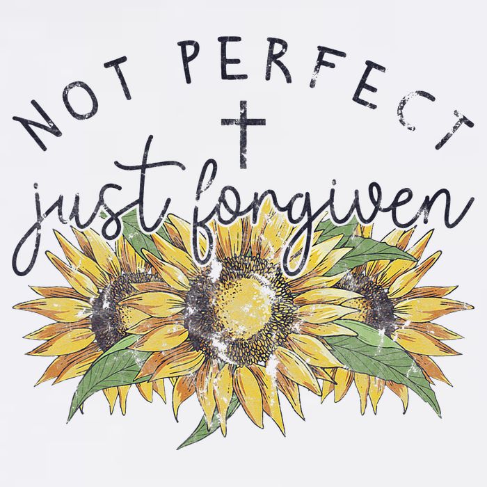 Not Perfect Just Forgiven Sunflower Christian Button