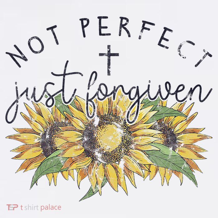 Not Perfect Just Forgiven Sunflower Christian 11oz C Handle Ceramic Mug