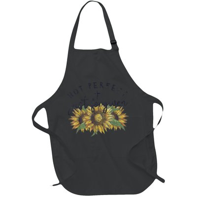 Not Perfect Just Forgiven Sunflower Christian Apron