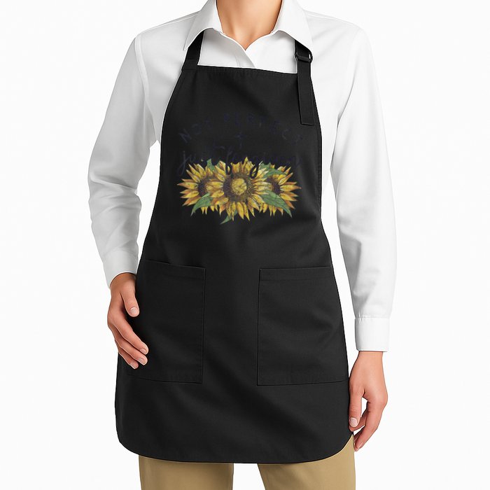 Not Perfect Just Forgiven Sunflower Christian Apron