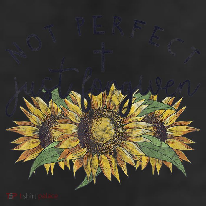 Not Perfect Just Forgiven Sunflower Christian 11oz C Handle Ceramic Mug