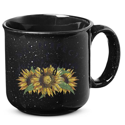 Not Perfect Just Forgiven Sunflower Christian 15oz Campfire Ceramic Mug