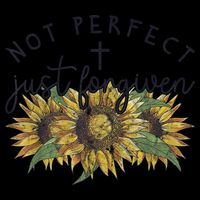 Not Perfect Just Forgiven Sunflower Christian 16 in Basic Backpack