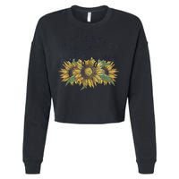 Not Perfect Just Forgiven Sunflower Christian Cropped Pullover Crew