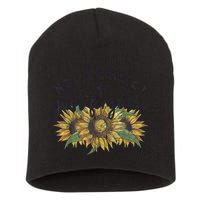Not Perfect Just Forgiven Sunflower Christian Short Acrylic Beanie