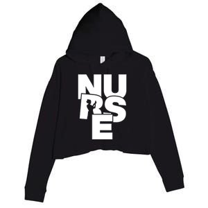 Nursing Profession Job Work Nurse Gift Crop Fleece Hoodie