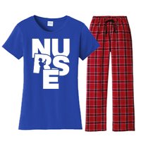 Nursing Profession Job Work Nurse Gift Women's Flannel Pajama Set