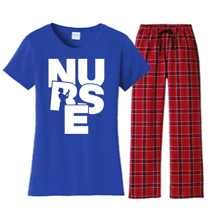 Nursing Profession Job Work Nurse Gift Women's Flannel Pajama Set