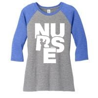 Nursing Profession Job Work Nurse Gift Women's Tri-Blend 3/4-Sleeve Raglan Shirt