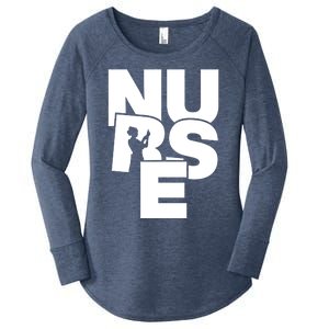 Nursing Profession Job Work Nurse Gift Women's Perfect Tri Tunic Long Sleeve Shirt