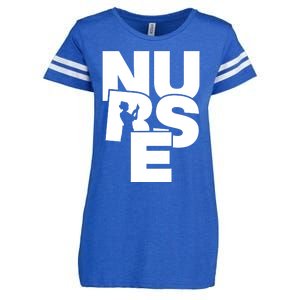 Nursing Profession Job Work Nurse Gift Enza Ladies Jersey Football T-Shirt