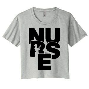 Nursing Profession Job Work Nurse Gift Women's Crop Top Tee