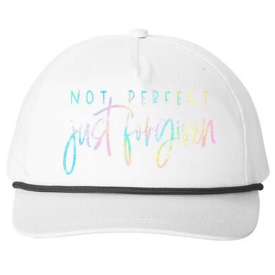 Not Perfect Just Forgiven Christian Team Jesus Men Women Snapback Five-Panel Rope Hat