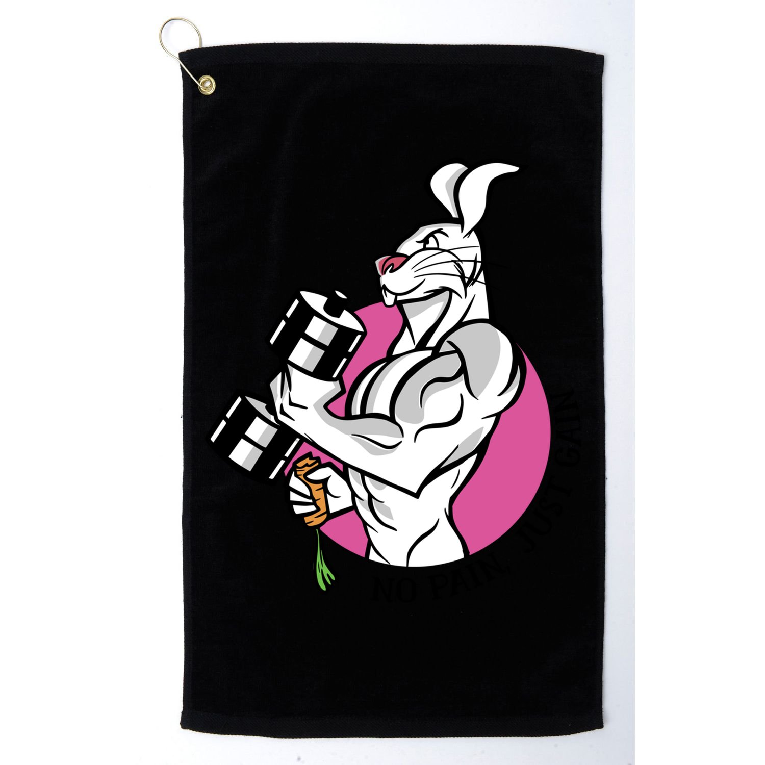No Pain Just Gain Gift Golf Towel