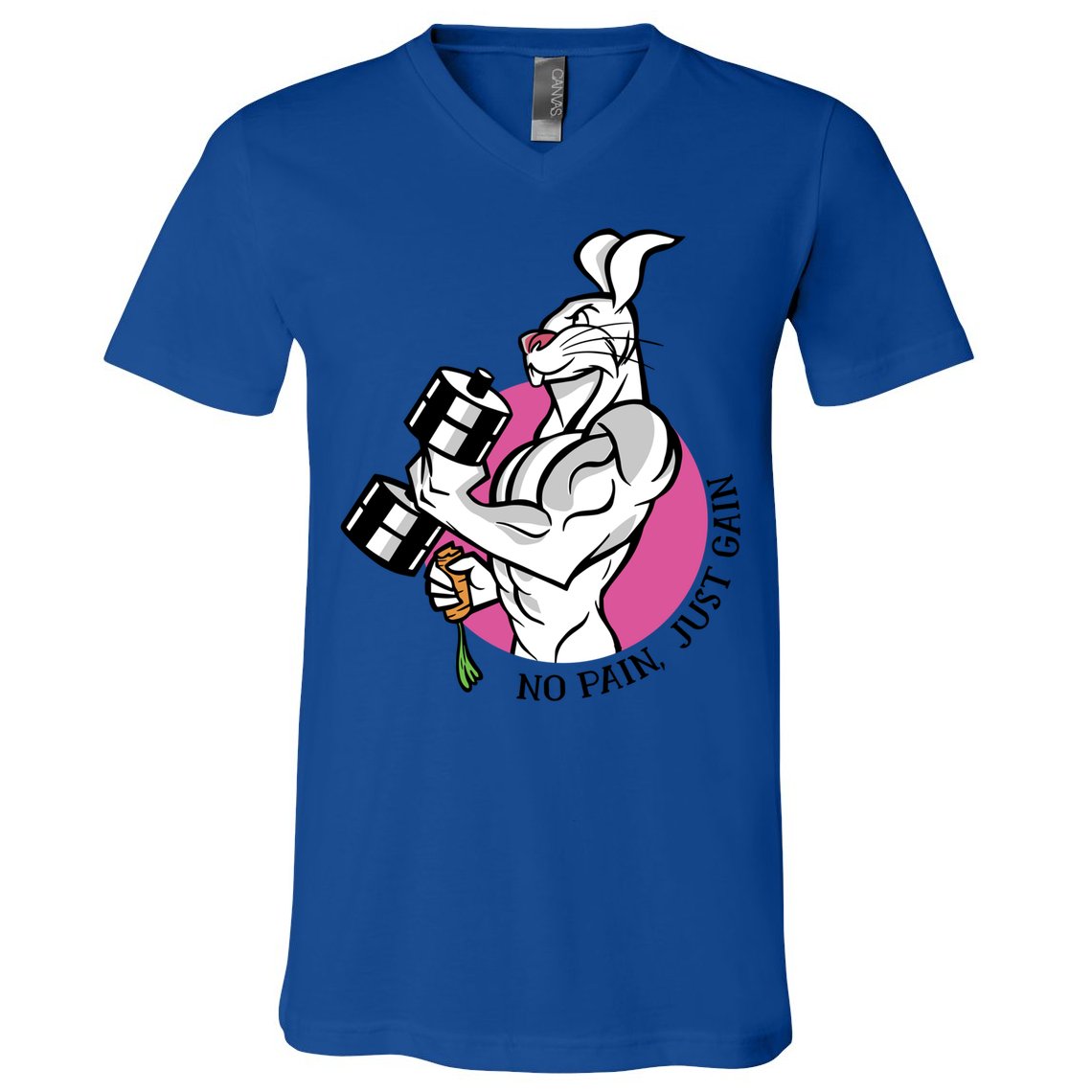 No Pain Just Gain Gift V-Neck T-Shirt