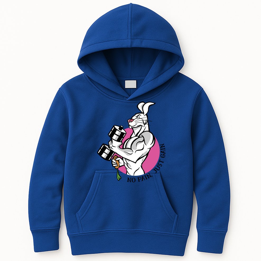 No Pain Just Gain Gift Kids Hoodie