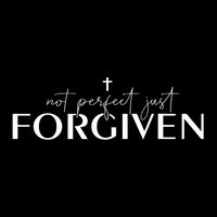 Not Perfect Just Forgiven Christian God Jesus Faith Prayers Drawstring Bag