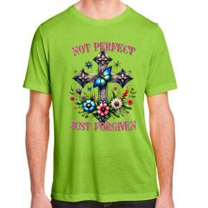 Not Perfect Just Forgiven Jesus Christ Adult ChromaSoft Performance T-Shirt