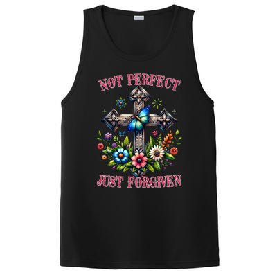 Not Perfect Just Forgiven Jesus Christ PosiCharge Competitor Tank