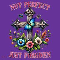 Not Perfect Just Forgiven Jesus Christ Performance Shirt