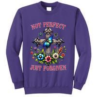 Not Perfect Just Forgiven Jesus Christ Sweatshirt