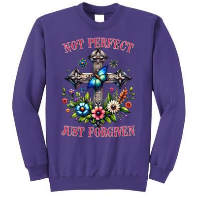 Not Perfect Just Forgiven Jesus Christ Sweatshirt