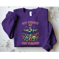 Not Perfect Just Forgiven Jesus Christ Sweatshirt