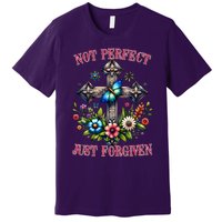 Not Perfect Just Forgiven Jesus Christ Premium T-Shirt