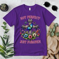 Not Perfect Just Forgiven Jesus Christ Premium T-Shirt