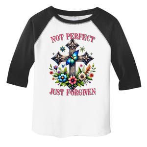 Not Perfect Just Forgiven Jesus Christ Toddler Fine Jersey T-Shirt